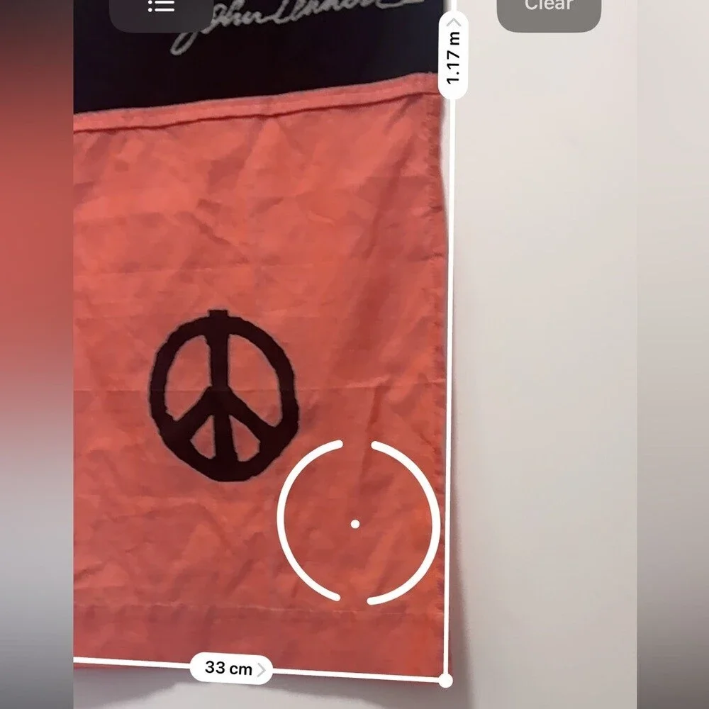Tapestry decor wall art John Lennon all you need is love Orange Black Hanging